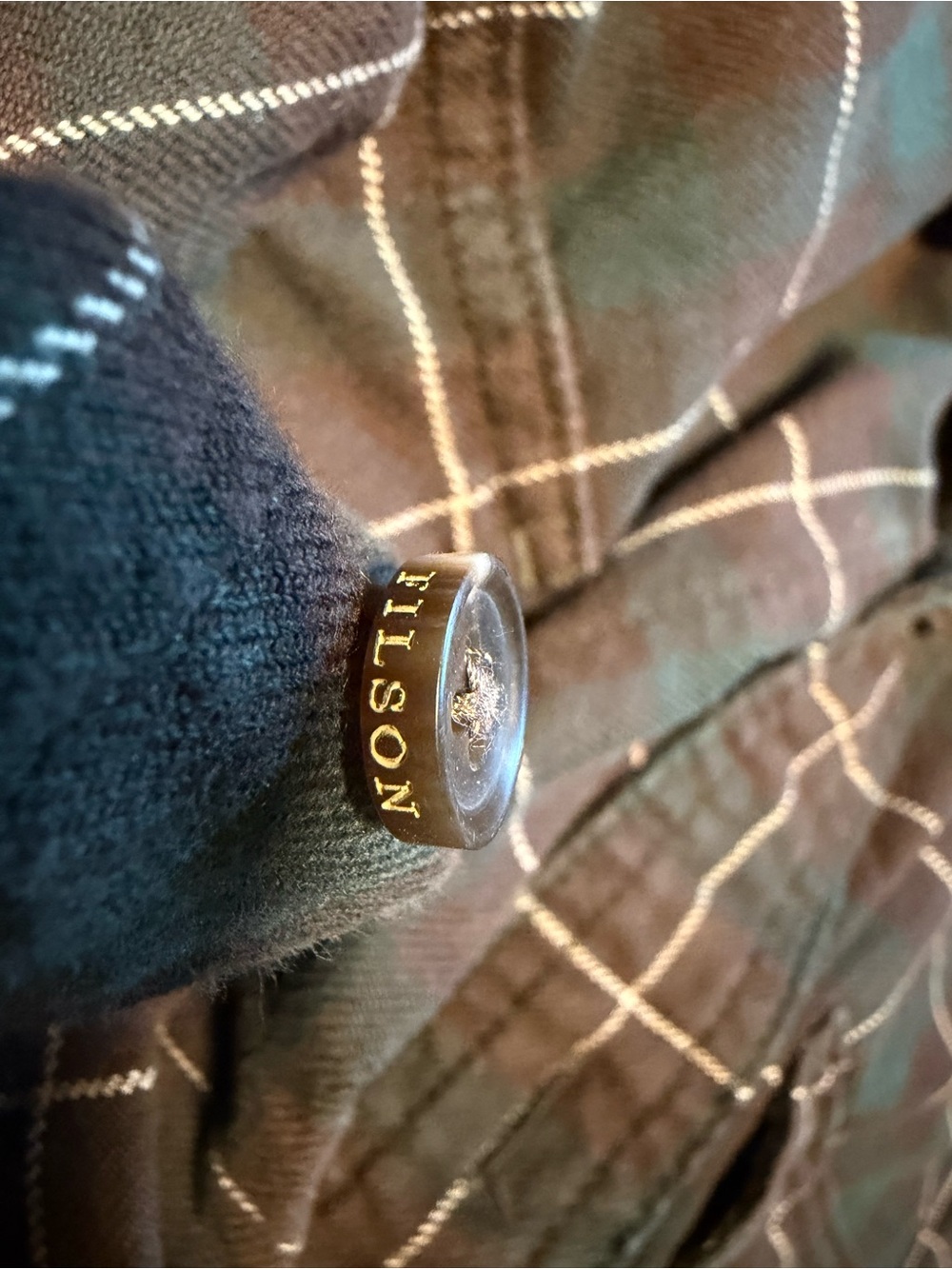Filson Black and Gold Cuff Link Accessory